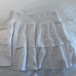white ruffle skirt